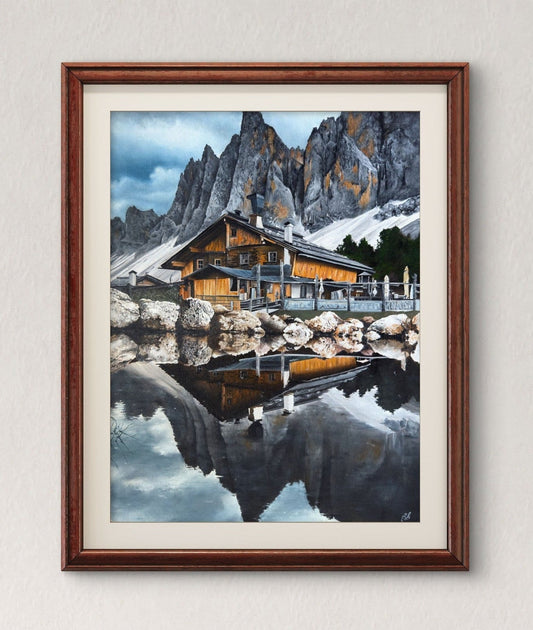 "Scenic Alpine Hut" Prints