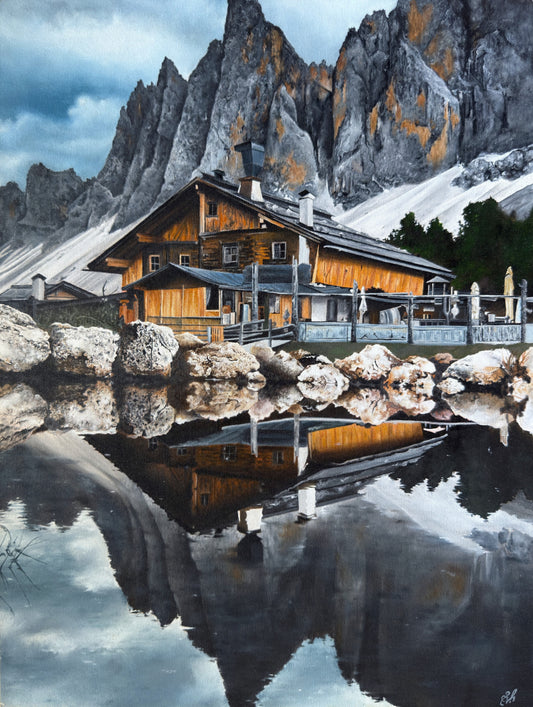 "Scenic Alpine Hut" Prints